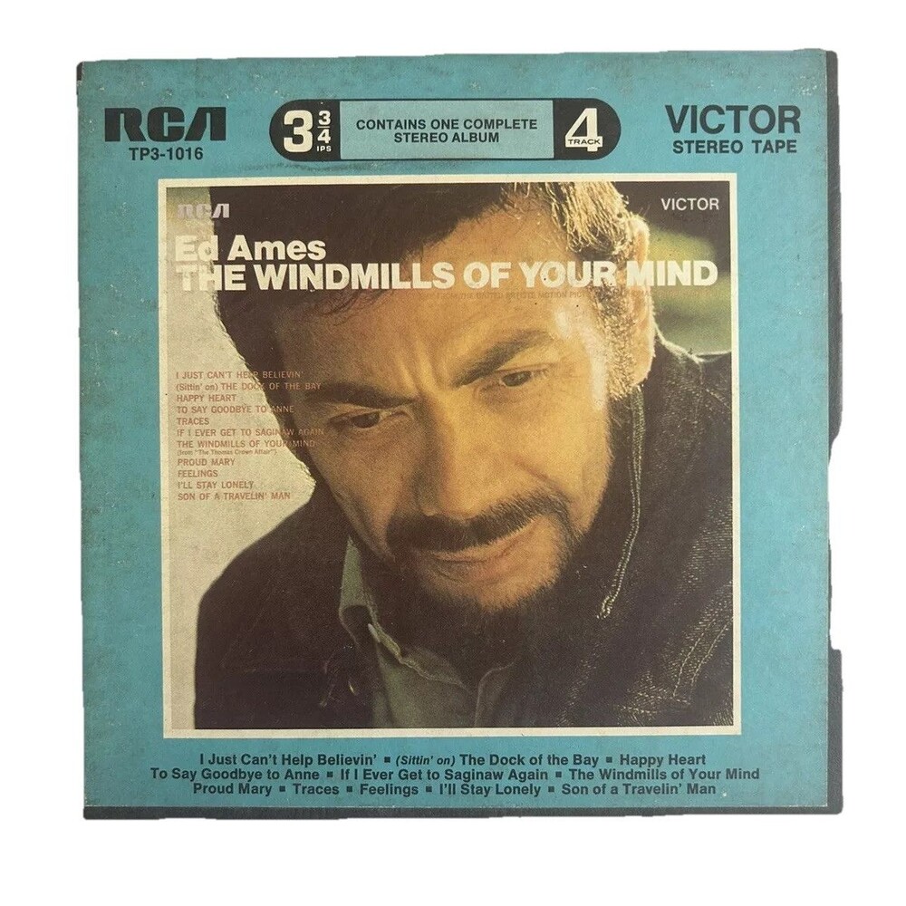 ED AMES The Windmills Of Your Mind Reel to Reel 4 Track 3 3/4 IPS